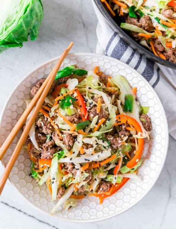 Classic Hamburger and Cabbage Stir-Fry