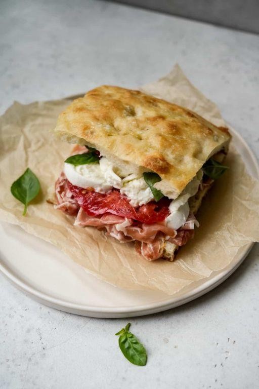 Classic Italian Panini with Prosciutto and Mozzarella