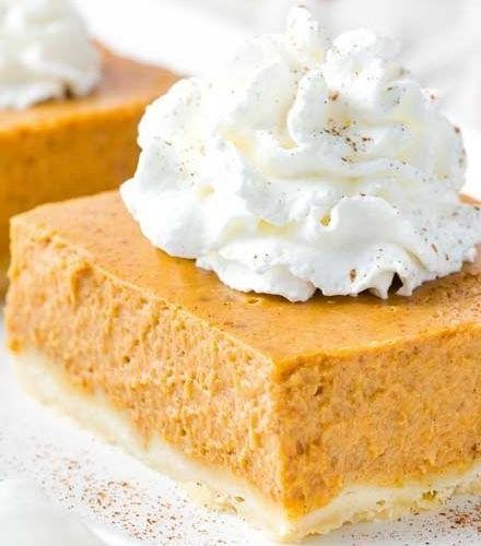 Classic Pumpkin Pie Squares with Shortbread Crust