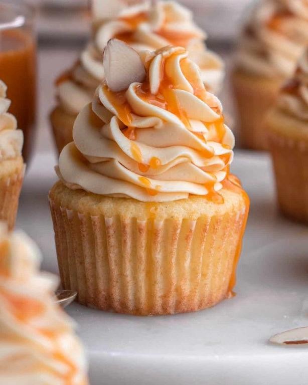 Classic Salted Caramel Cupcakes with Vanilla Frosting