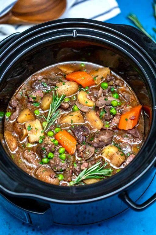 Classic Slow Cooker Lamb Stew with Root Vegetables