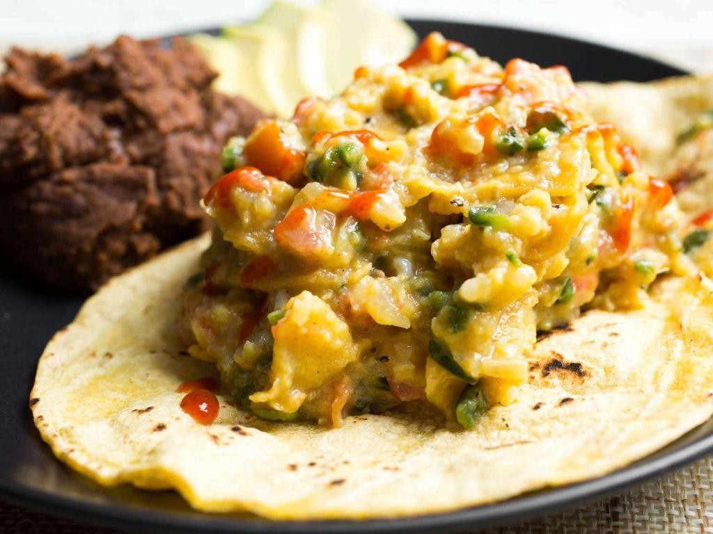 Classic Tex-Mex Migas with Scrambled Eggs