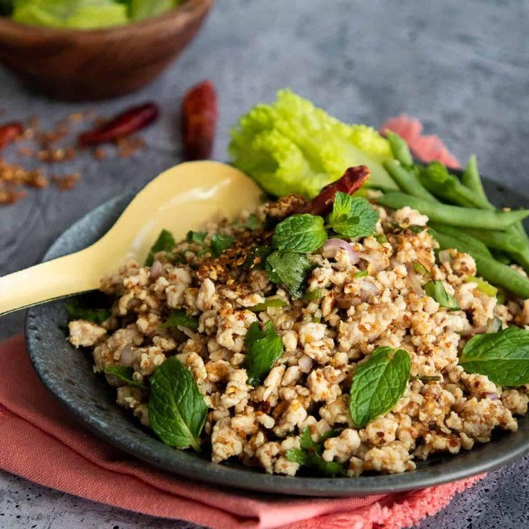 Classic Thai Larb with Ground Chicken