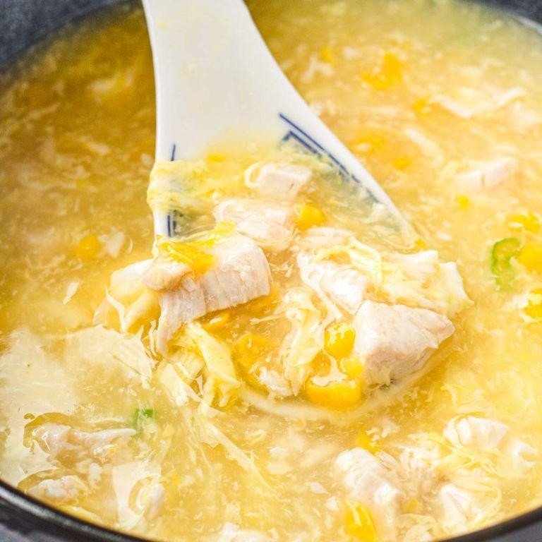 Clear Corn and Chicken Soup