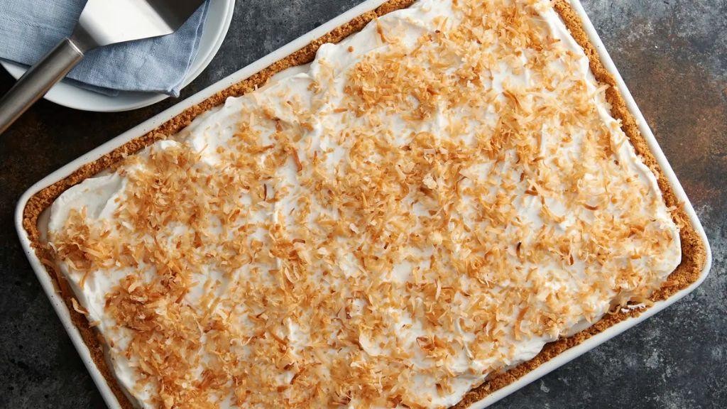 Coconut Cream Slab Pie