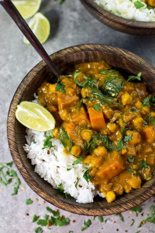 Coconut Curry Diced Sweet Potatoes