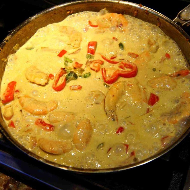 Coconut Curry Shrimp and Swai Fish