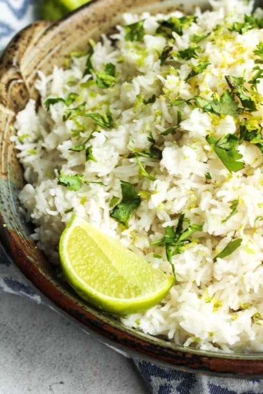 Coconut Lime Instant Pot Basmati Rice