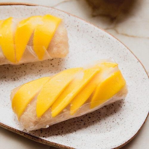 Coconut and Mango Rice Paper Rolls