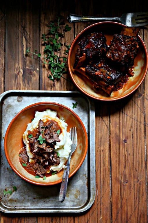 Cola-Braised Ribs with Charred Onions