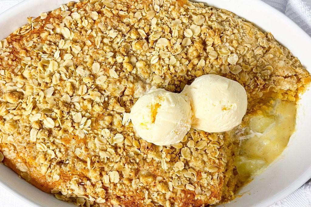 Condensed Milk Apple Crumble