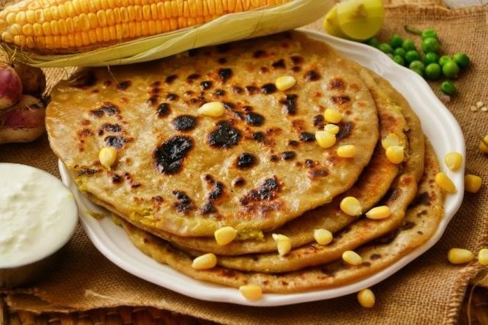 Corn Paratha (Sweet Corn and Spice Stuffed Paratha)