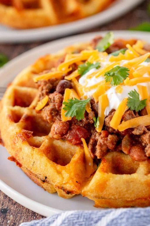 Cornbread and Cheddar Waffles