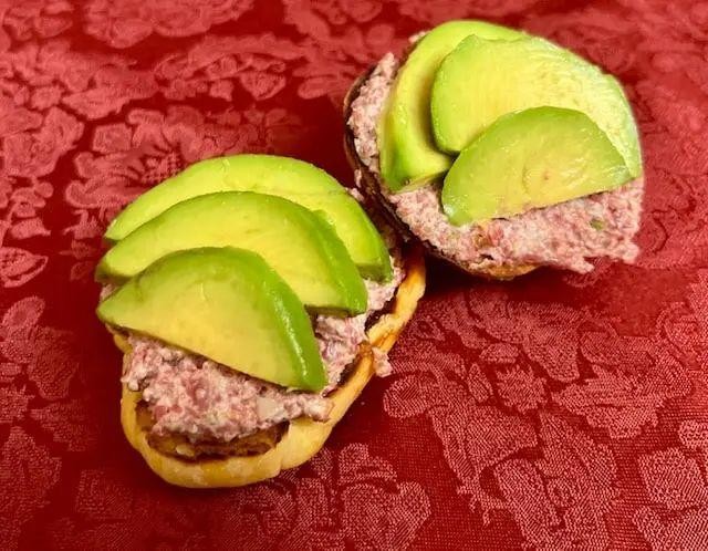 Corned Beef and Avocado Sandwich on Sourdough