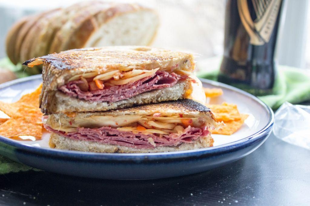 Corned Beef and Kimchi Sandwich for a Korean Twist