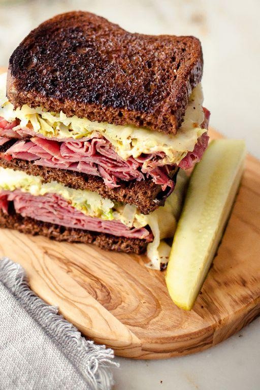 Corned Beef and Roasted Red Pepper Panini