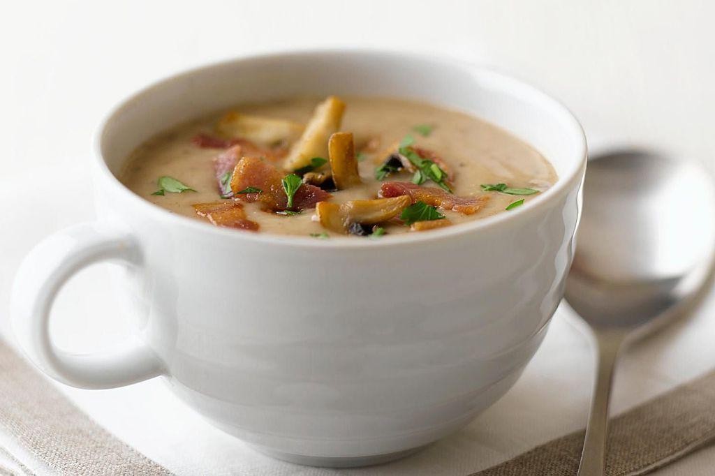 Crab and Mushroom Cream Soup