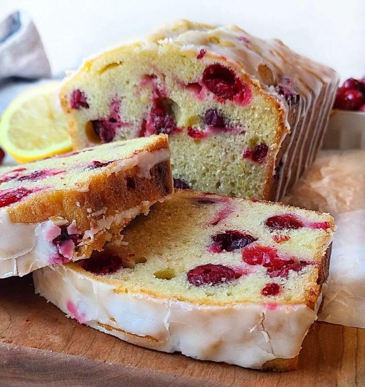 Cranberry Lemon Loaf Cake