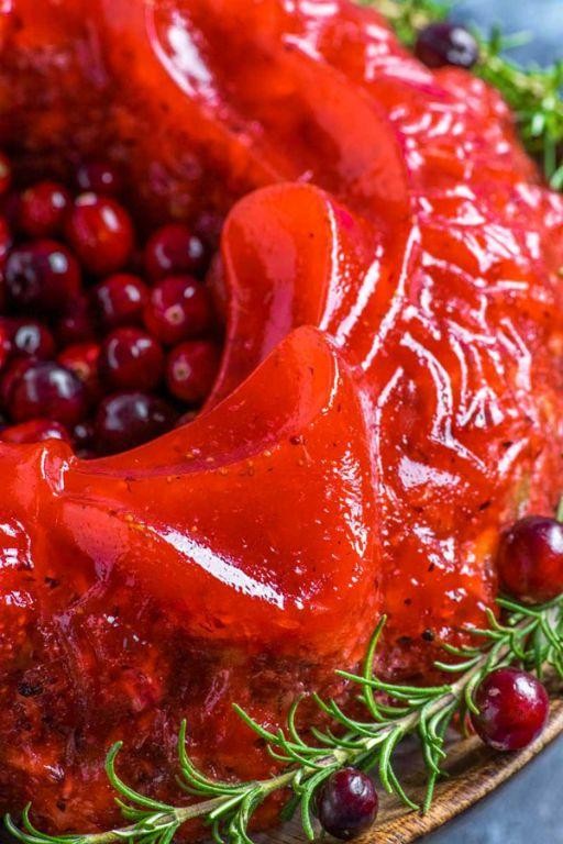 Cranberry Orange Jello Salad with Walnuts