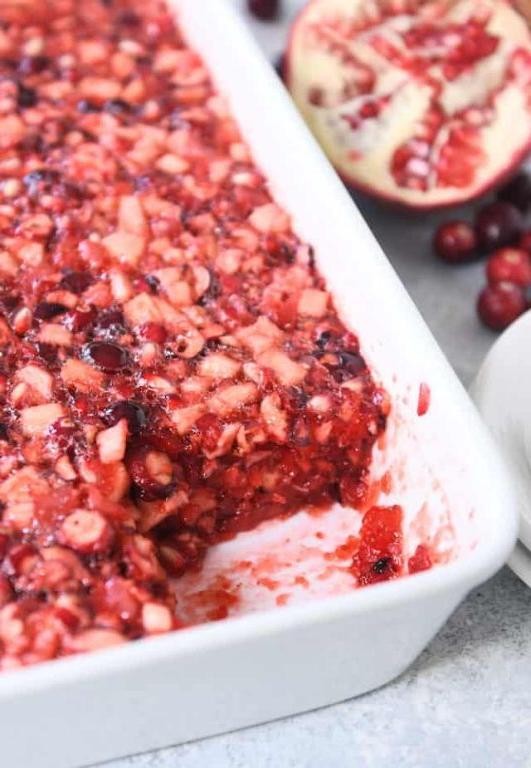 Cranberry Pomegranate Jello Salad