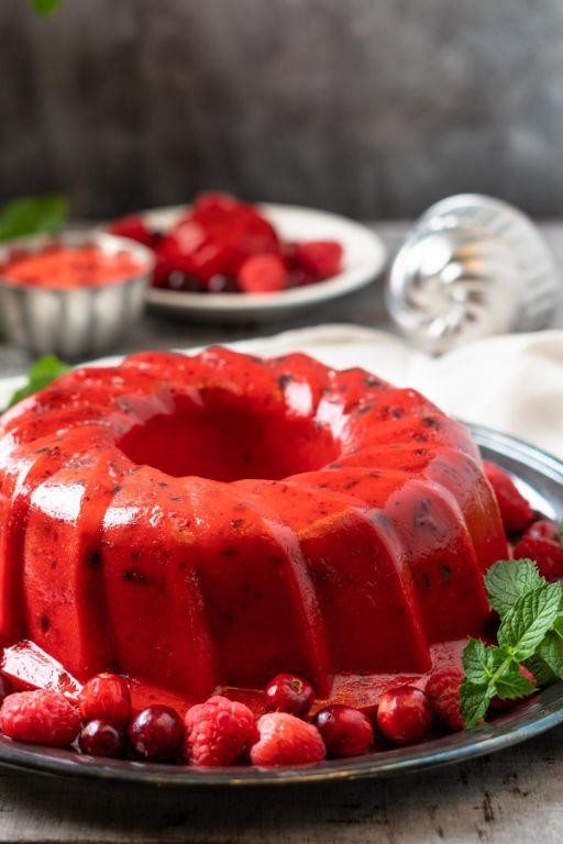 Cranberry Raspberry Jello Salad