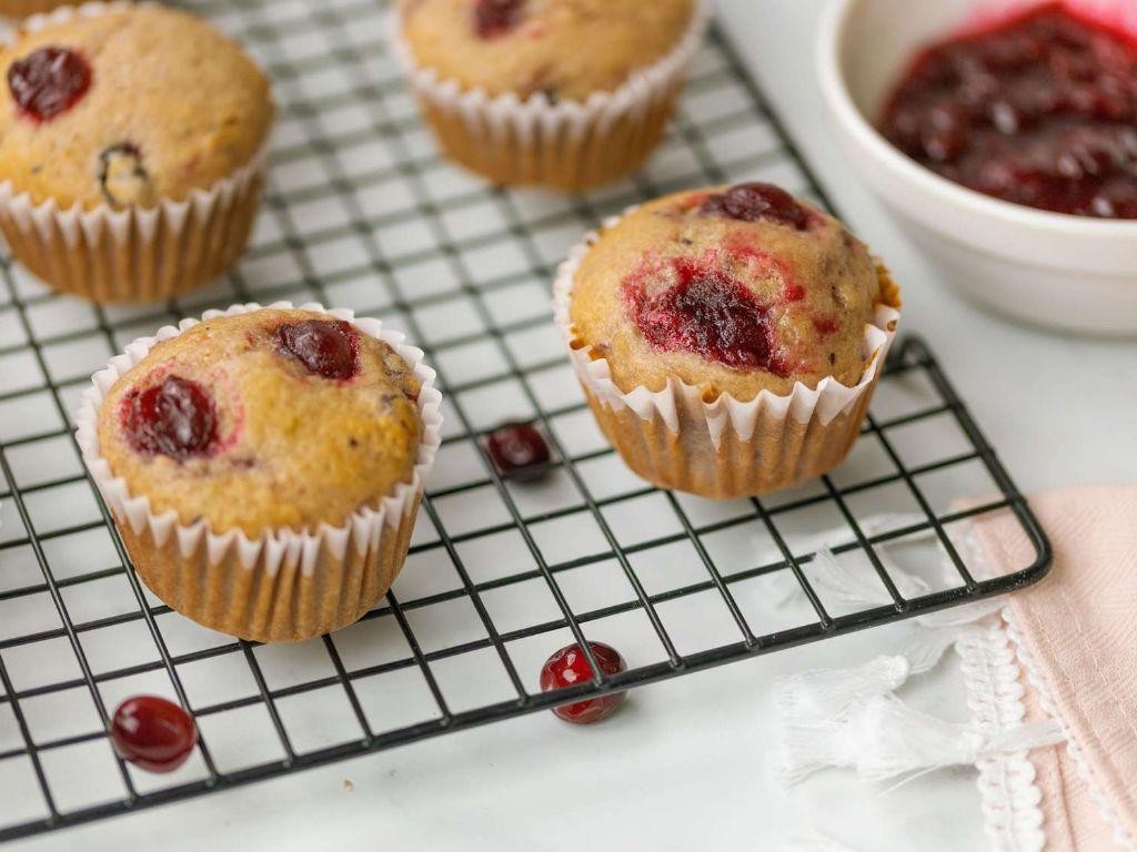 Cranberry Sauce Muffins