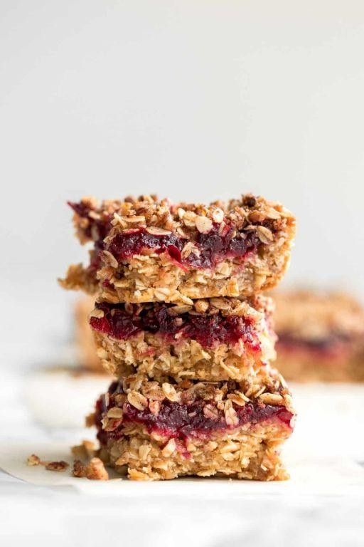 Cranberry Sauce Oatmeal Bars