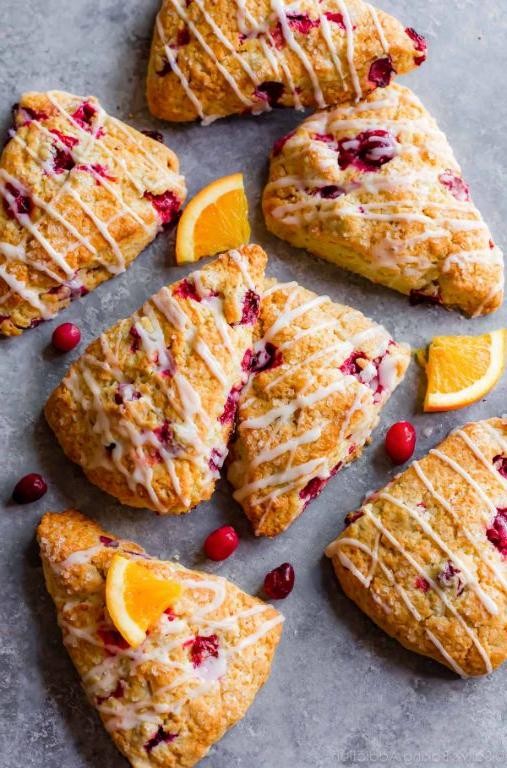 Cranberry Sauce Scones