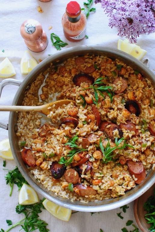 Crawfish Tail and Mushroom Risotto