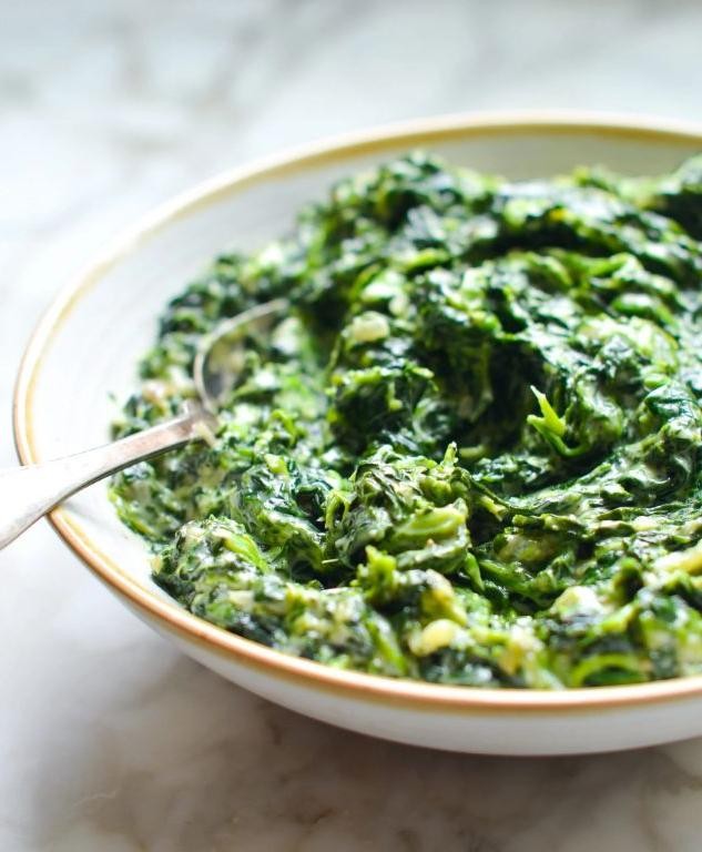 Creamed Spinach with Heavy Cream