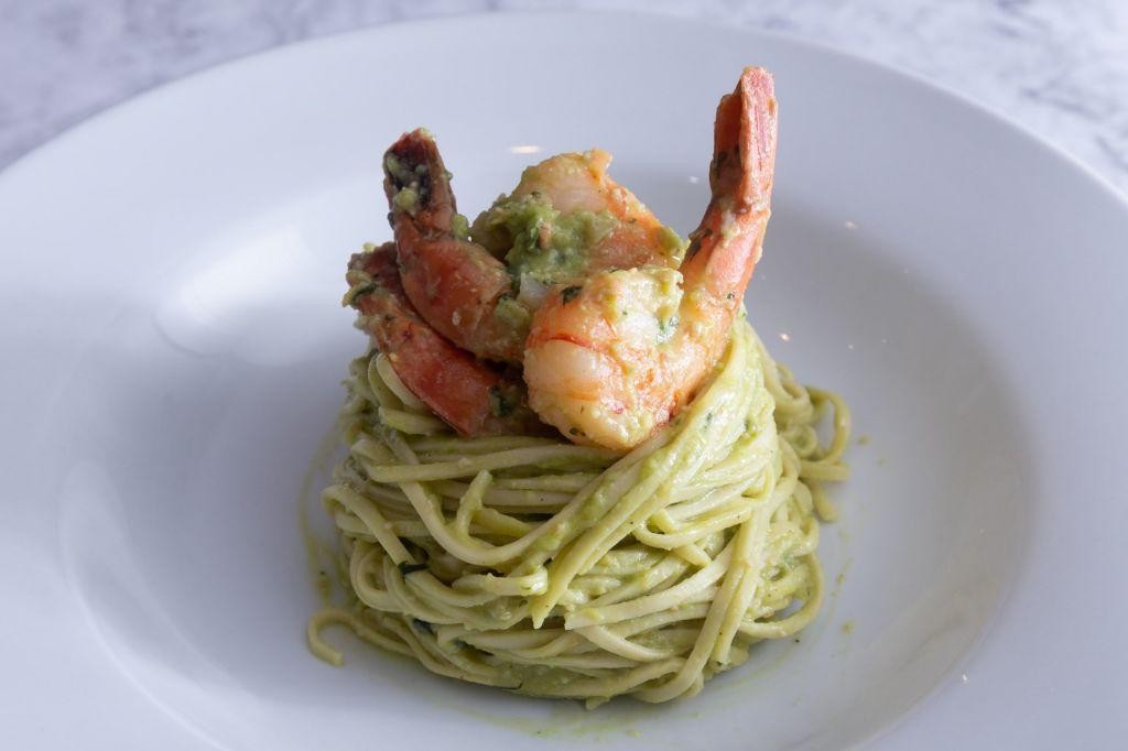 Creamy Avocado Shrimp Pasta