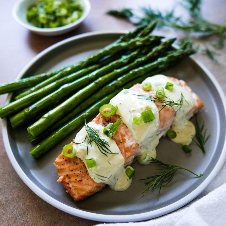 Creamy Dill and Mustard Salmon