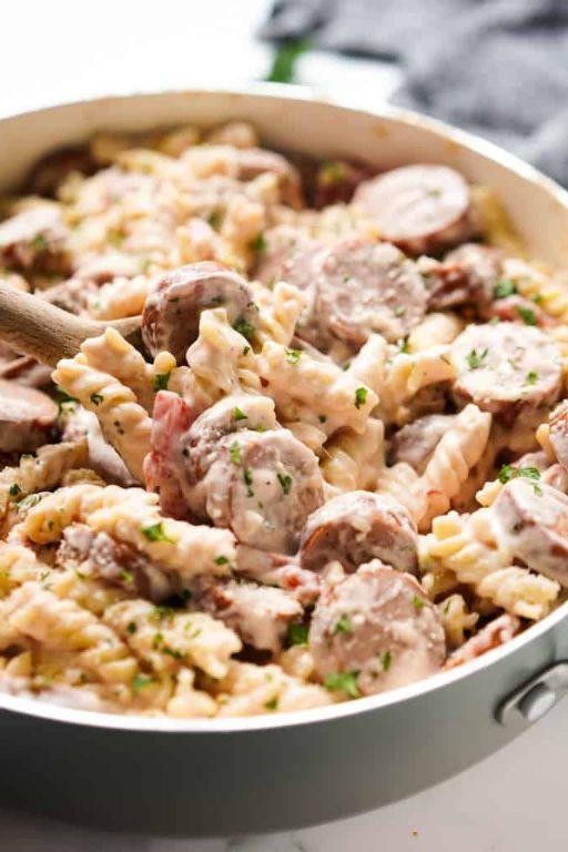 Creamy Eckrich Sausage Pasta
