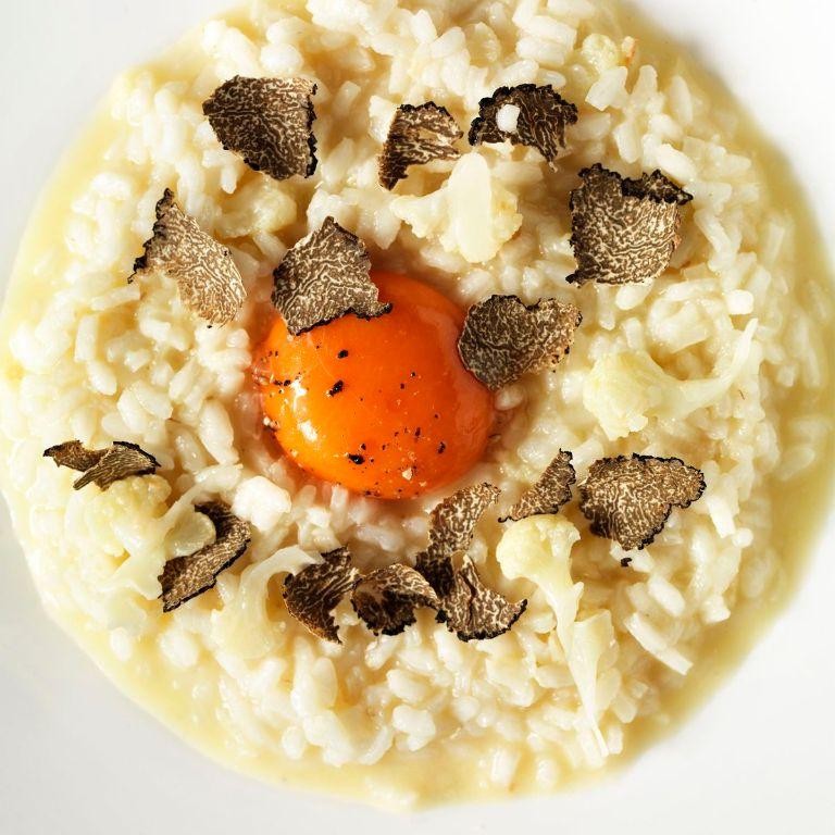 Creamy Egg Yolk Risotto
