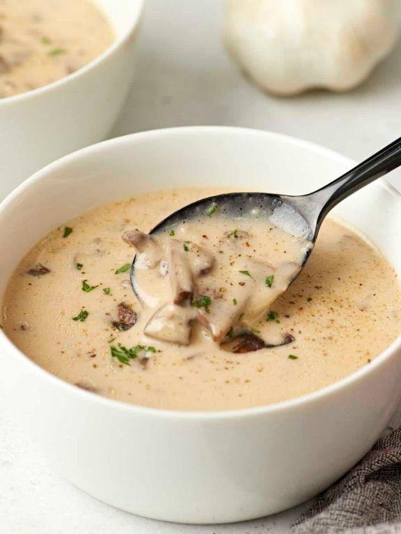 Creamy Garlic Mushroom Soup with Better Than Bouillon