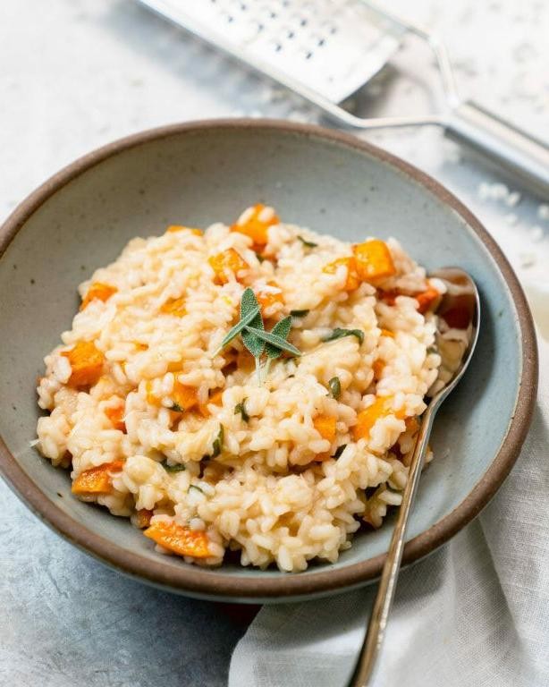 Creamy Hubbard Squash Risotto with Parmesan
