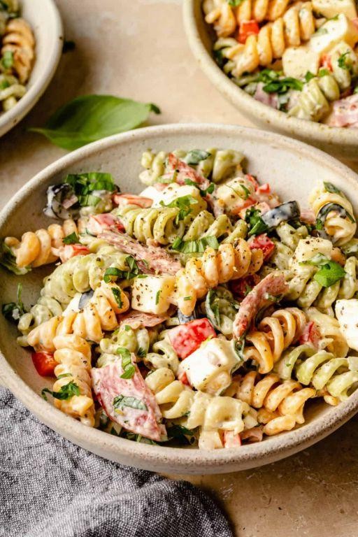 Creamy Italian Seasoning Pasta Salad
