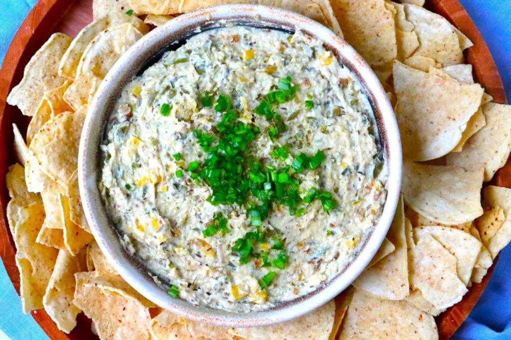 Creamy Nopalitos and Avocado Dip
