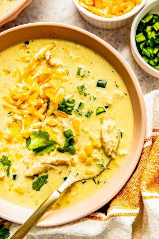 Creamy Roasted Poblano Soup