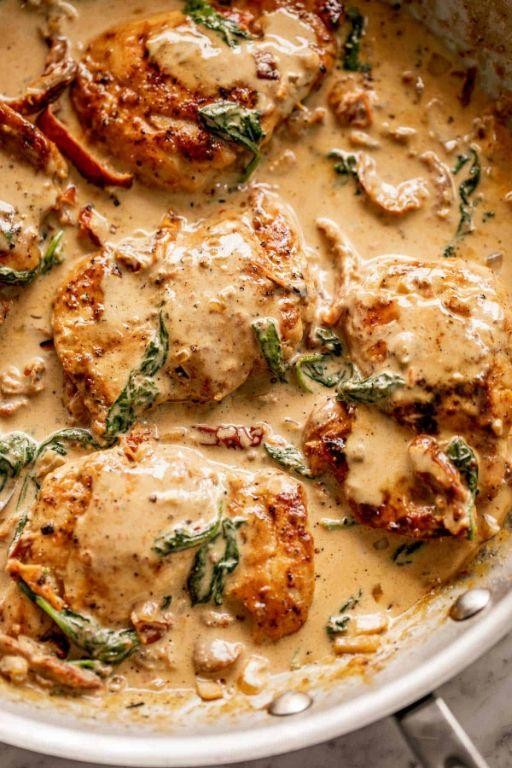 Creamy Tuscan Garlic Chicken Thighs