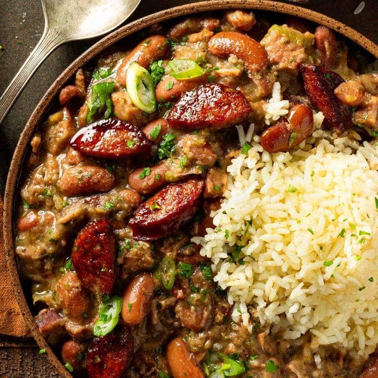 Creole Jambalaya with Ham and Red Beans
