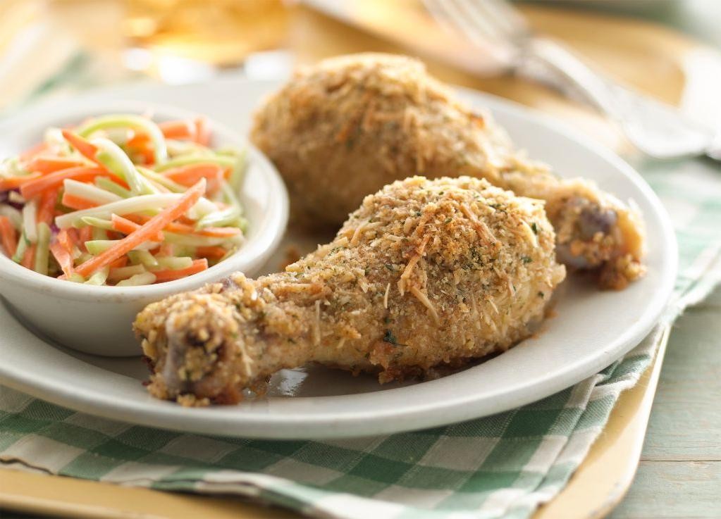 Crispy Baked Parmesan Chicken Drumsticks