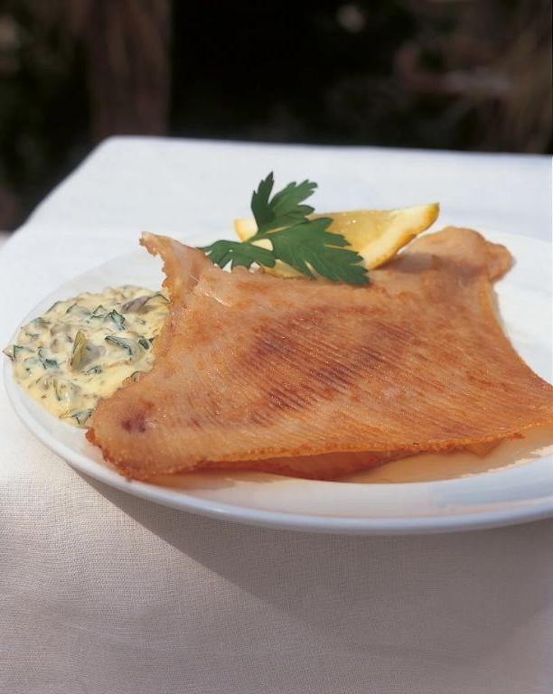 Crispy Fried Skate Wings with Tartar Sauce