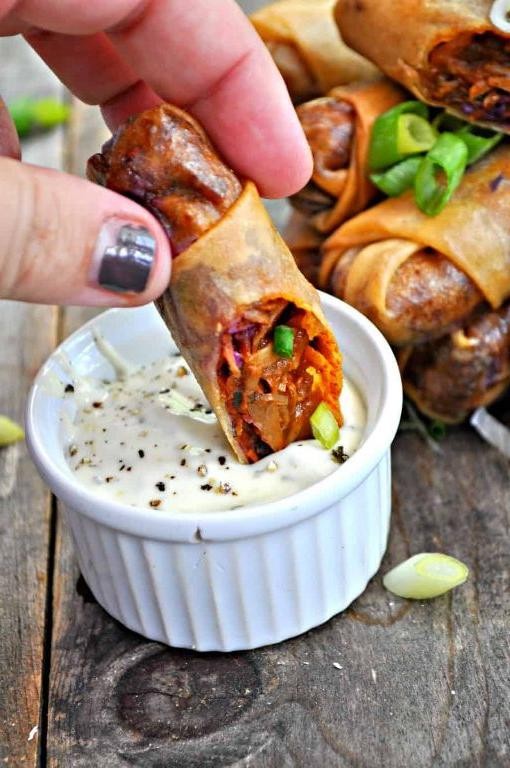 Crispy Jackfruit Spring Rolls