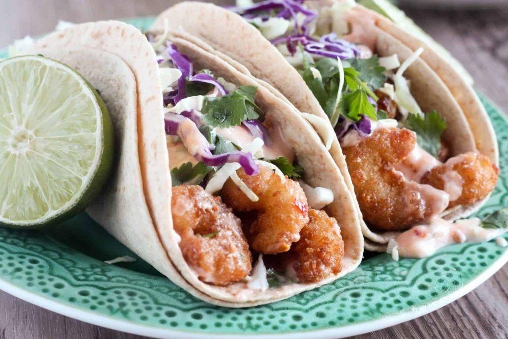 Crispy Sweet and Sour Shrimp Tacos
