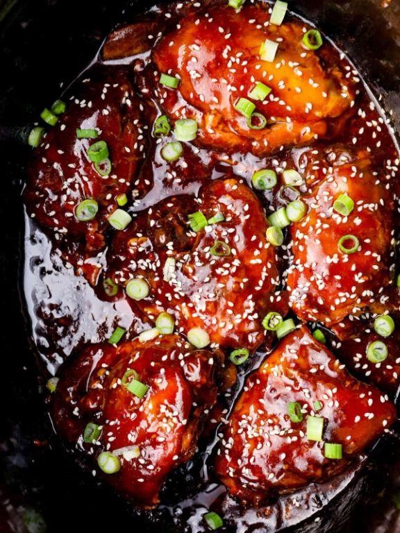 Crock Pot Honey Soy Bone-In Chicken Thighs