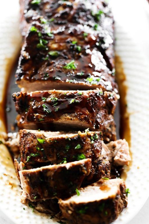Crock Pot Pork Steak with Balsamic Glaze