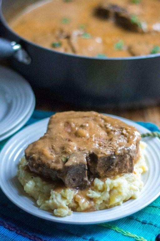 Crock Pot Pork Steak with Onion Gravy