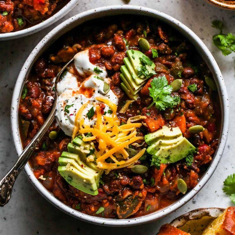 Crockpot Sweet Potato and Black Bean Chili