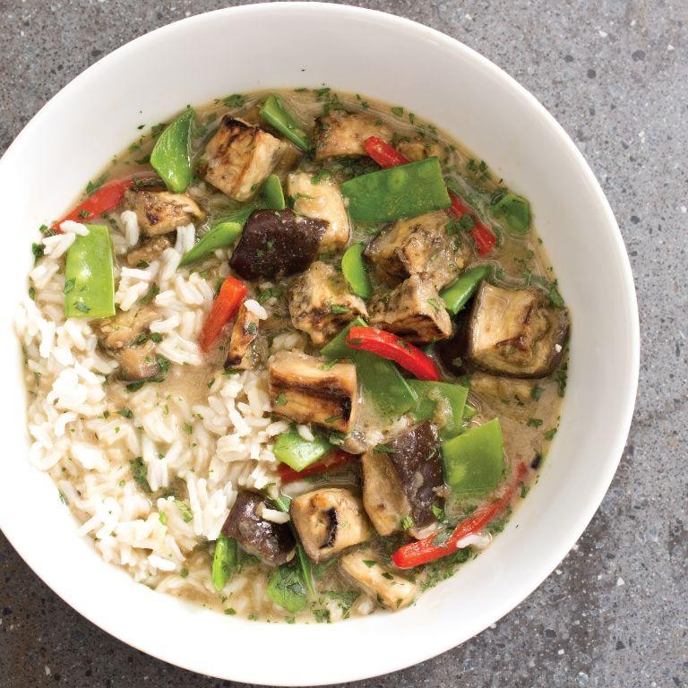 Crockpot Thai Spicy Eggplant